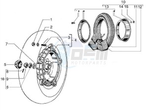 PX 125 2T NOABS E3 (EMEA, APAC) drawing Rear wheel