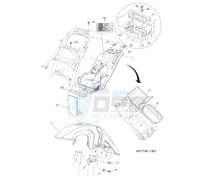 XT Z TENERE 660 drawing FENDER