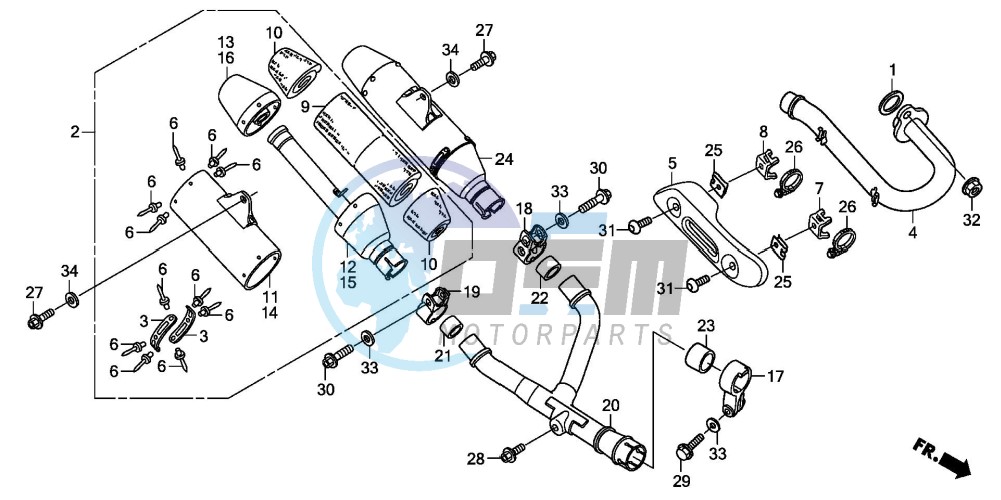 EXHAUST MUFFLER (CRF250R7/8)