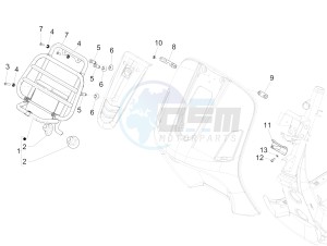 GTS 300 4T 4V IE ABS E3-E4 (NAFTA) drawing Front luggage rack