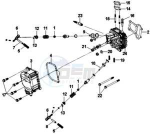 SYMPHONY SR 125 L7 drawing CYLINDER HEAD CPL.