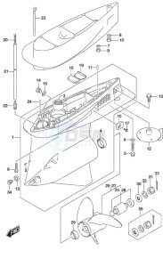 DF 300AP drawing Gear Case