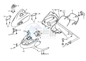 ATTILA - 150 cc drawing FRONT SHIELD