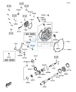 BRUTE FORCE 300 KVF300CHF EU drawing Front Bevel Gear