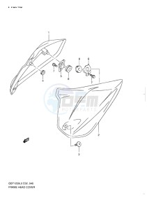 GSF-1250S BANDIT EU drawing FRAME HEAD COVER