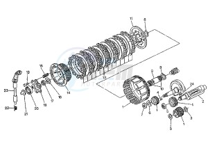 MITO EVOL.125 drawing CLUTCH