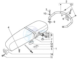 LX 50 4T drawing Saddle