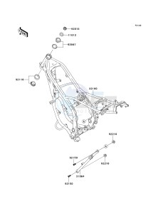 KDX200 H (H6F) 80 H6F drawing FRAME