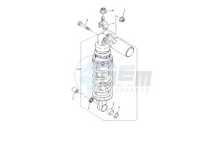 YZF R1 1000 drawing REAR SUSPENSION