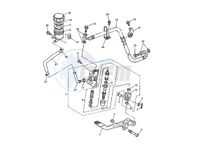 FZS 1000 drawing REAR MASTER CYLINDER