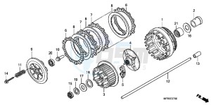 VT1300CXAC drawing CLUTCH