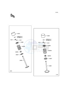 ZZR1400 ABS ZX1400JGF GB XX (EU ME A(FRICA) drawing Valve(s)