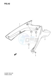 DL650 (E2) V-Strom drawing FRAME COVER