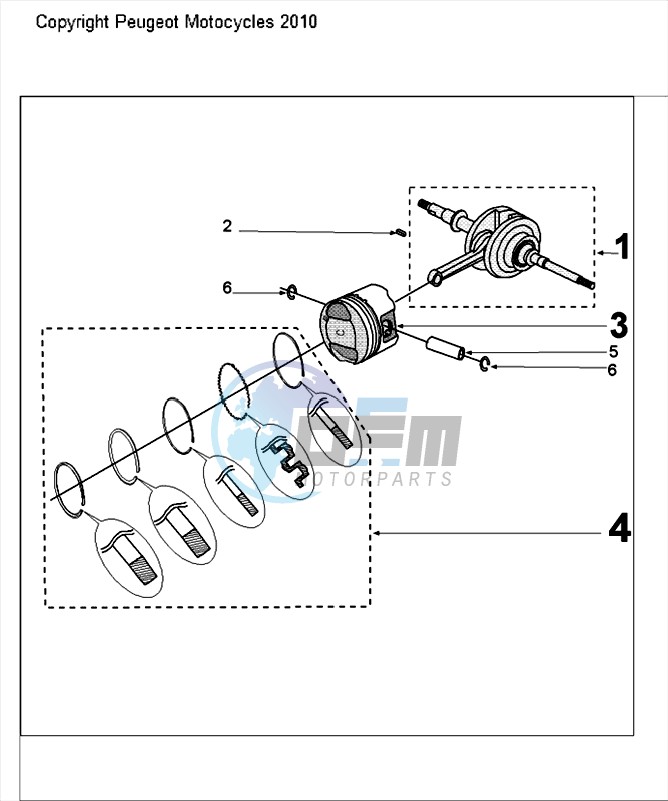 CRANKSHAFT AND PISTON