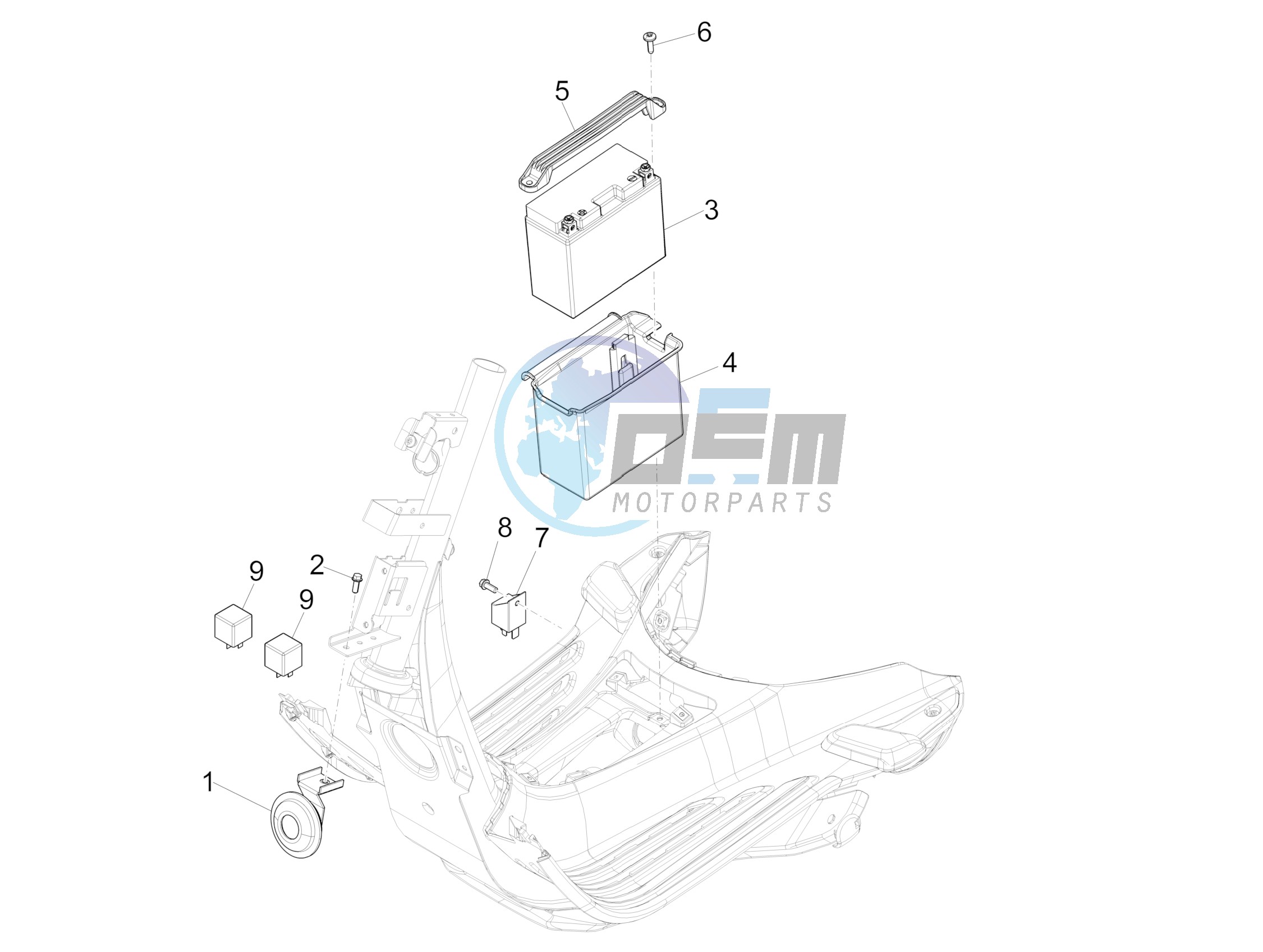 Remote control switches - Battery - Horn