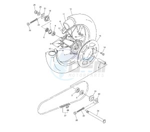 WR F 250 drawing REAR WHEEL