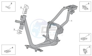 Scarabeo 100 4T e3 drawing Frame