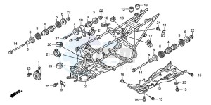 TRX420TE FOURTRAX ES drawing FRAME BODY