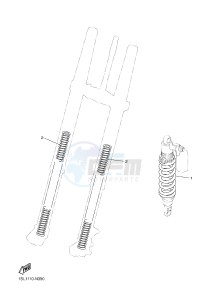 YZ450FX (B917 B918 B919 B919 B91A) drawing ALTERNATE FOR CHASSIS