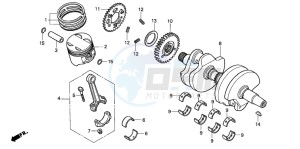 CB500 drawing CRANKSHAFT/PISTON