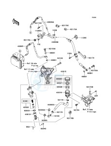 Z1000SX ABS ZX1000HBF FR GB XX (EU ME A(FRICA) drawing Rear Master Cylinder