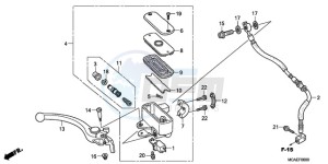 GL1800A Korea - (KO) drawing FRONT BRAKE MASTER CYLINDER