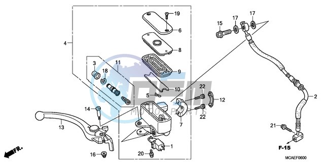 FRONT BRAKE MASTER CYLINDER