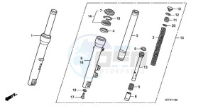 SH1259 Europe Direct - (ED) drawing FRONT FORK