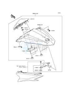 Z300_ABS ER300BFF XX (EU ME A(FRICA) drawing Accessory(Single Seat Cover)