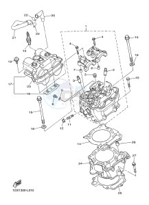 WR450F (1DX1 1DX2) drawing CYLINDER