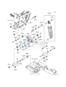 NINJA_300_ABS EX300BDF XX (EU ME A(FRICA) drawing Suspension/Shock Absorber