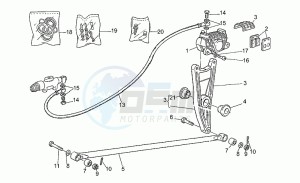 NTX 650 drawing Rear brake caliper