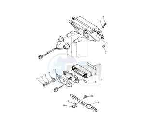 YZF R 750 drawing TAILLIGHT