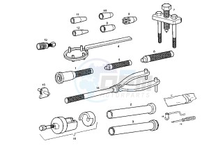 SENDA SM X-TREM - 50 cc drawing WORKSHOP SERVICE TOOLS