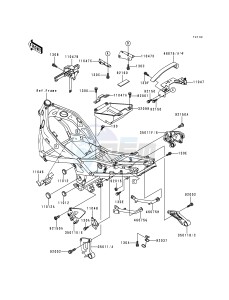 ZX 600 E [NINJA ZX-6] (E4-E6) [NINJA ZX-6] drawing BATTERY CASE