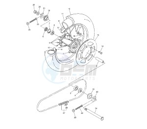 WR F 450 drawing REAR WHEEL