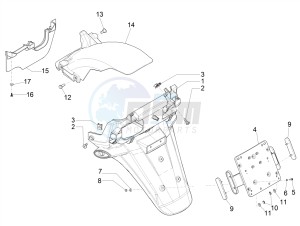 MP3 500 MAXI SPORT ABS (NAFTA) drawing Rear cover - Splash guard