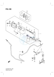 UH125 BURGMAN EU drawing REAR CALIPER