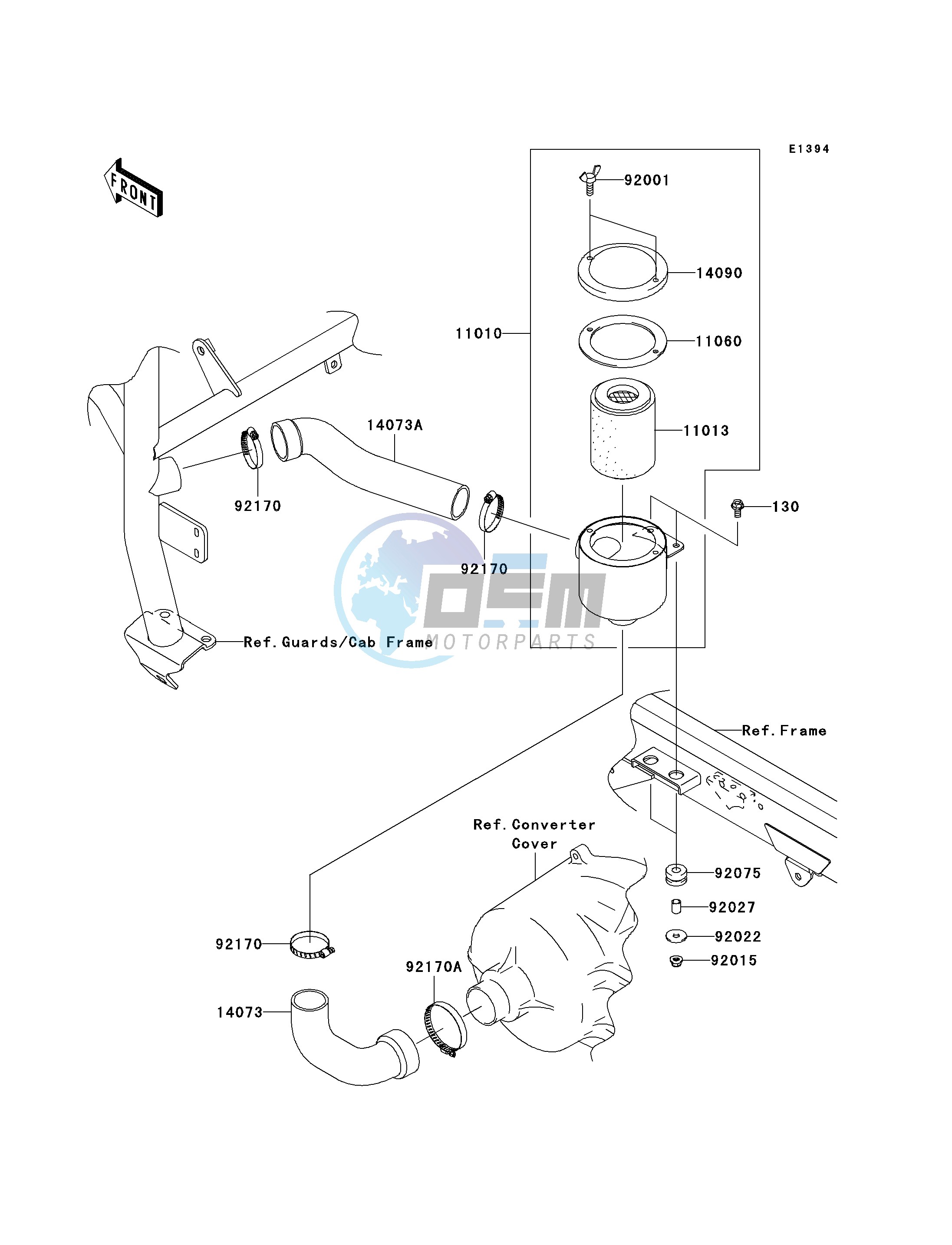 AIR CLEANER-BELT CONVERTER