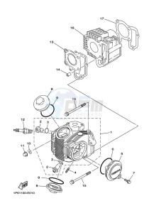 TT-R50E (BEGB) drawing CYLINDER HEAD