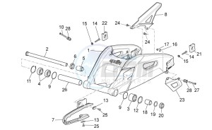 TUONO 1100 V4 RR E4 ABS (APAC) drawing Swing arm