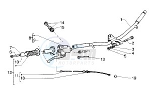 Hexagon GTX 125-180 drawing Handlebar