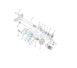 YZ LC 125 drawing SHIFT SHAFT