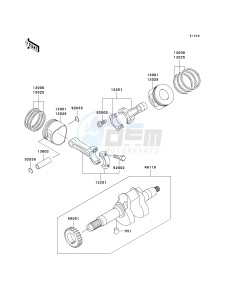 KAF 620 H [MULE 3010 4X4 ADVANTAGE CLASSIC AND HARDWOODS GREEN HD] (H1-H3) [MULE 3010 4X4 ADVANTAGE CLASSIC AND HARDWOODS GREEN HD] drawing CRANKSHAFT_PISTON-- S- -