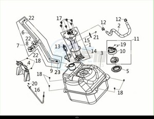 HD 300 (LS30W2Z1-EU) (M2) drawing FUELTANK / HD300 (LS30W2Z1-EU) (M2)