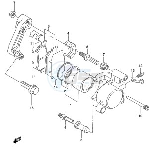 GZ250 (K3) drawing FRONT CALIPER