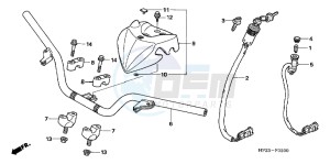 TRX90XD TRX90 Europe Direct - (ED) drawing HANDLE PIPE