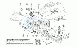 V 11 1100 Sport - Mandello Sport/Mandello drawing Fuel supply