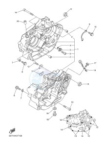 WR250R (32DW 32DV 32DX) drawing CRANKCASE