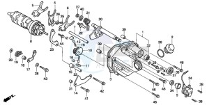 CB750F2 SEVEN FIFTY drawing GEARSHIFT DRUM